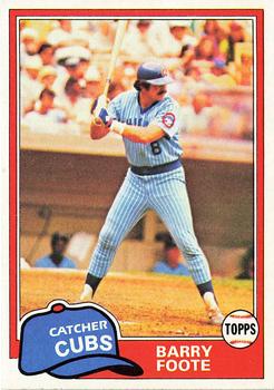 1981 Topps #492 Barry Foote Front