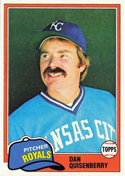 1981 Topps #493 Dan Quisenberry Front