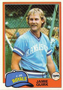 1981 Topps #507 Jamie Quirk Front