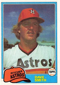 1981 Topps #534 Dave Smith Front