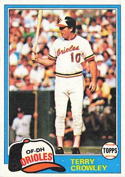 1981 Topps #543 Terry Crowley Front
