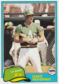 1981 Topps #568 Dave Revering Front