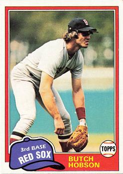 1981 Topps #595 Butch Hobson Front