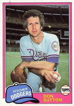 1981 Topps #605 Don Sutton Front
