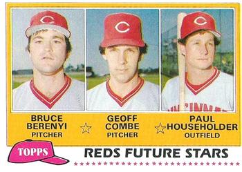 1981 Topps #606 Reds Future Stars (Bruce Berenyi / Geoff Combe / Paul Householder) Front