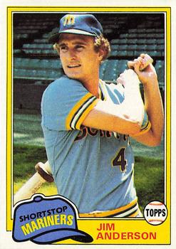 1981 Topps #613 Jim Anderson Front
