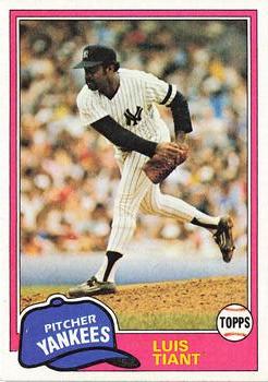 1981 Topps #627 Luis Tiant Front