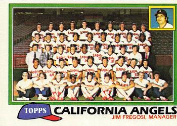 1981 Topps #663 California Angels / Jim Fregosi Front
