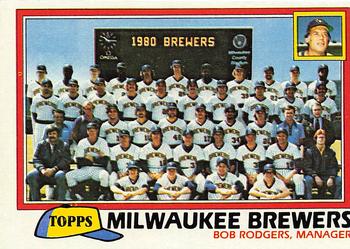 1981 Topps #668 Milwaukee Brewers / Bob Rodgers Front