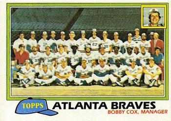 1981 Topps #675 Atlanta Braves / Bobby Cox Front