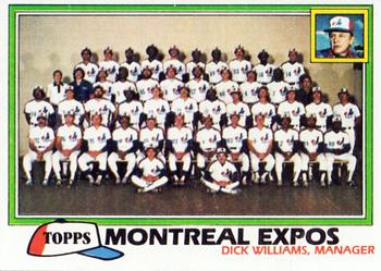 1981 Topps #680 Montreal Expos / Dick Williams Front