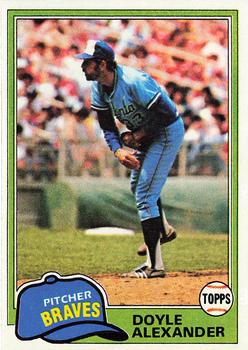 1981 Topps #708 Doyle Alexander Front
