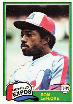 1981 Topps #710 Ron LeFlore Front
