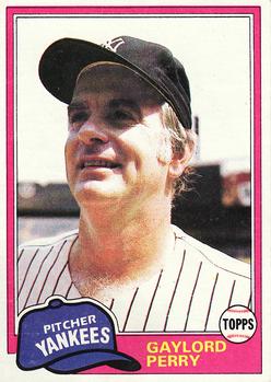 1981 Topps #582 Gaylord Perry Front