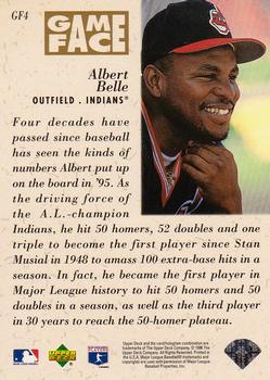 1996 Upper Deck - Game Face #GF4 Albert Belle Back