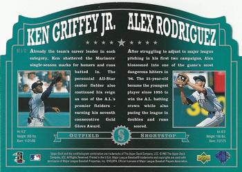 1997 Upper Deck Home Team Heroes #HT1 Alex Rodriguez / Ken Griffey Jr. Back