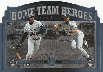 1997 Upper Deck Home Team Heroes #HT2 Bernie Williams / Derek Jeter Front