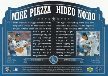 1997 Upper Deck Home Team Heroes #HT4 Hideo Nomo / Mike Piazza Back