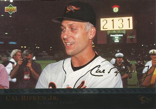 1996 Upper Deck Cal Ripken Collection 3x5 #1 Cal Ripken Jr. Front