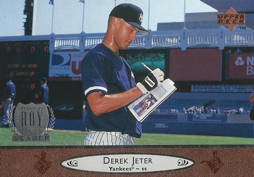 1997 Upper Deck 1996 Award Winner Jumbos #18 Derek Jeter Front