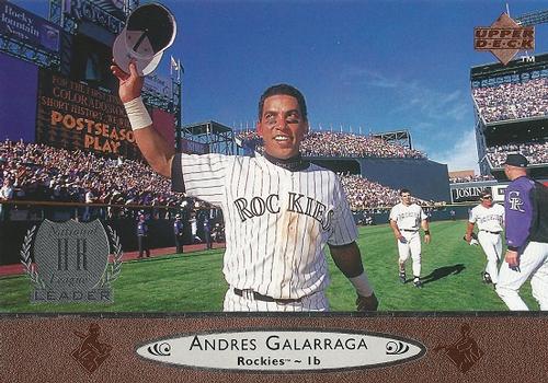 1997 Upper Deck 1996 Award Winner Jumbos #4 Andres Galarraga Front