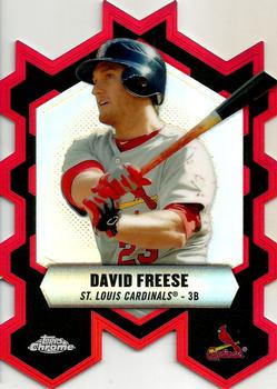 2013 Topps Chrome - Chrome Connections Die Cuts #CC-DF David Freese Front