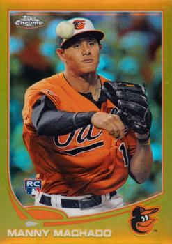 2013 Topps Chrome - Gold Refractors #12 Manny Machado Front