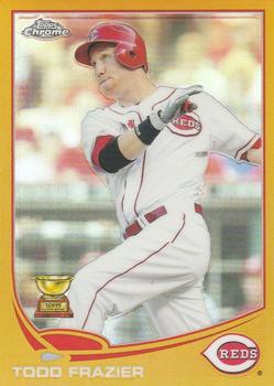2013 Topps Chrome - Gold Refractors #123 Todd Frazier Front