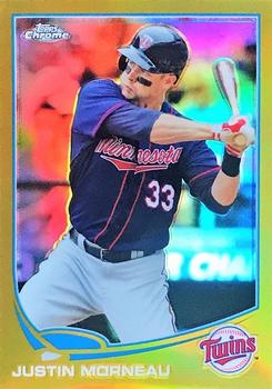 2013 Topps Chrome - Gold Refractors #217 Justin Morneau Front