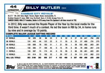 2013 Topps Chrome - Refractors #44 Billy Butler Back