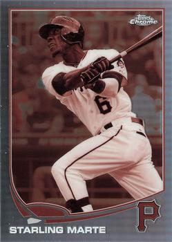 2013 Topps Chrome - Sepia Refractors #81 Starling Marte Front