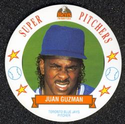 1993 Ben's Bakers Super Pitchers Discs #14 Juan Guzman Front