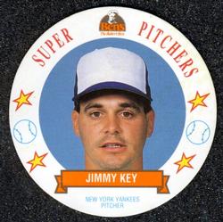 1993 Ben's Bakers Super Pitchers Discs #19 Jimmy Key Front