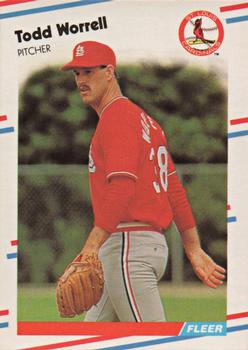 1988 Fleer - Glossy #50 Todd Worrell Front