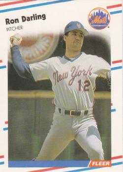 1988 Fleer - Glossy #132 Ron Darling Front