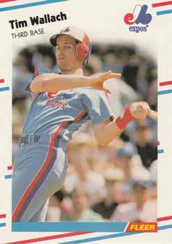 1988 Fleer - Glossy #198 Tim Wallach Front