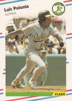 1988 Fleer - Glossy #292 Luis Polonia Front