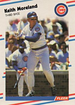 1988 Fleer - Glossy #425 Keith Moreland Front
