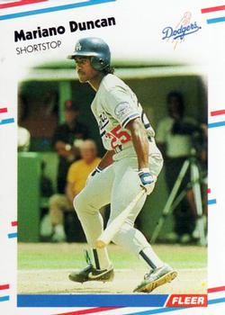 1988 Fleer - Glossy #513 Mariano Duncan Front