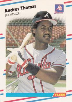 1988 Fleer - Glossy #551 Andres Thomas Front