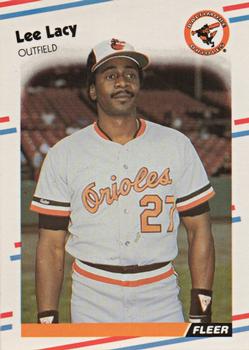 1988 Fleer - Glossy #565 Lee Lacy Front