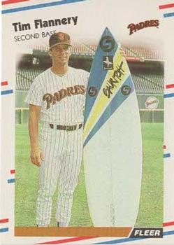 1988 Fleer - Glossy #582 Tim Flannery Front