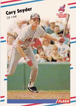 1988 Fleer - Glossy #615 Cory Snyder Front