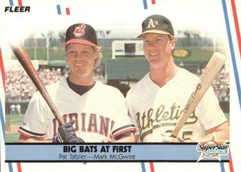 1988 Fleer - Glossy #633 Pat Tabler / Mark McGwire Front