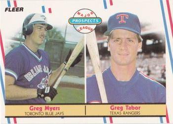 1988 Fleer - Glossy #644 Greg Myers / Greg Tabor Front