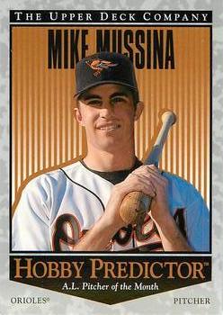 1996 Upper Deck - Predictors: Hobby #H16 Mike Mussina Front