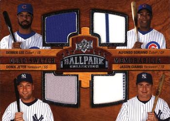2008 Upper Deck Ballpark Collection #223 Derrek Lee / Alfonso Soriano / Derek Jeter / Jason Giambi Front