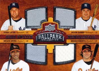 2008 Upper Deck Ballpark Collection #233 Derek Jeter / Jason Giambi / Melvin Mora / Brian Roberts Front