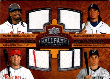 2008 Upper Deck Ballpark Collection #246 Manny Ramirez / Magglio Ordonez / Pat Burrell / Josh Willingham Front