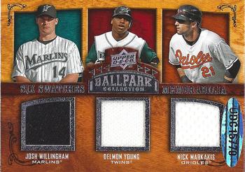2008 Upper Deck Ballpark Collection #272 Nick Markakis / Manny Ramirez / Pat Burrell / Josh Willingham / Delmon Young / Magglio Ordonez Back